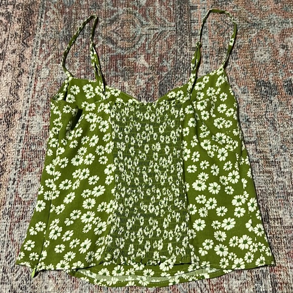 Reformation Thiago top in green floral size 2 - Picture 6 of 6